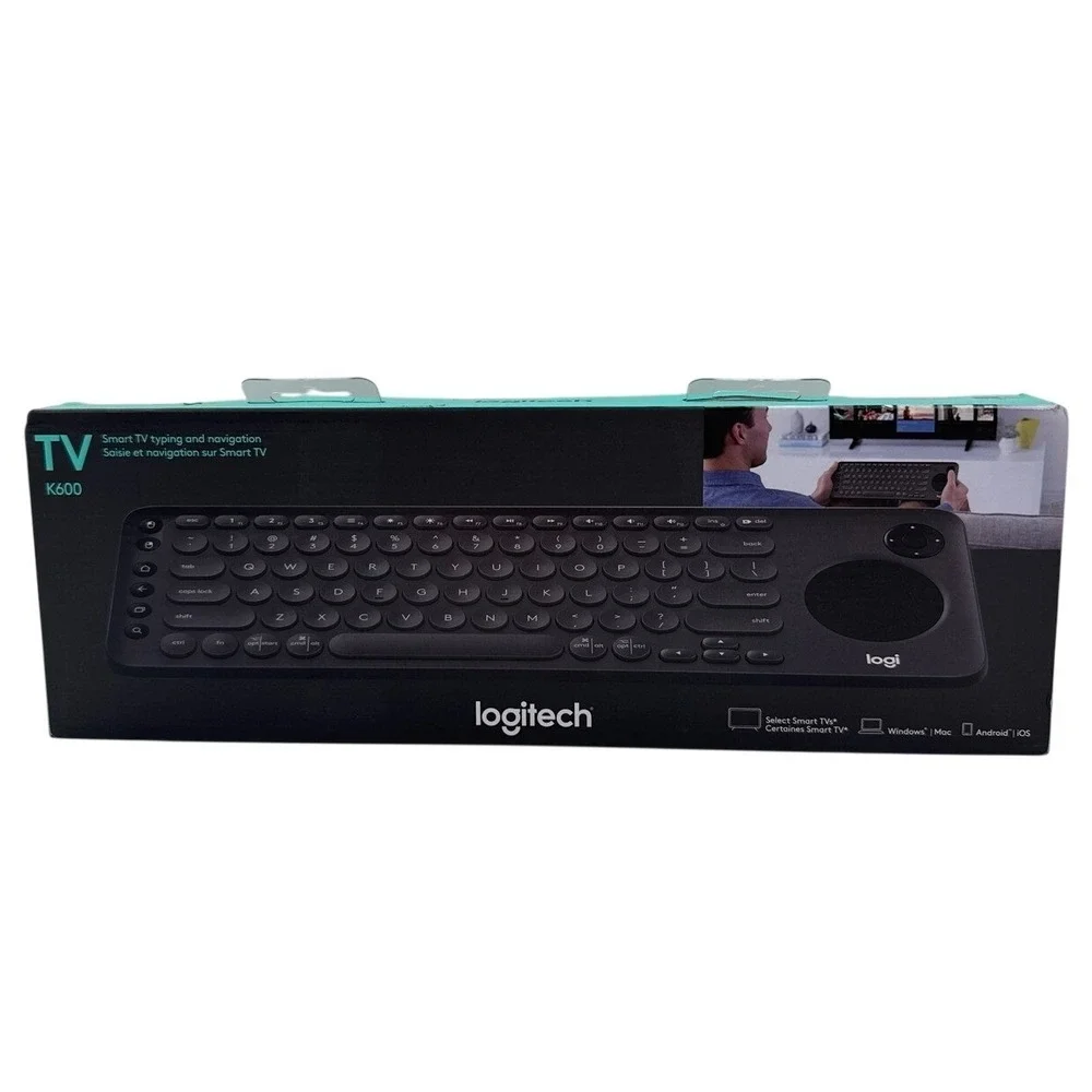 Logitech K600 TV Wireless Keyboard with Touchpad and D-Pad for Smart TV PC  NEW